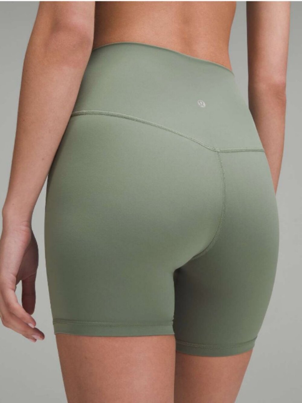 Lululemon Align High-Rise Short 6" Grey Eucalyptus